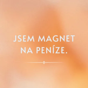 Afirmace pro hojnost: Jsem magnet na peníze.